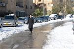 Jerusalem on a snowy day