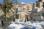 Jerusalem on a snowy day