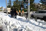 Jerusalem on a snowy day