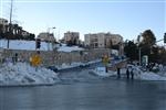 Jerusalem on a snowy day