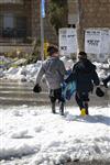 Jerusalem on a snowy day