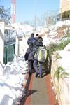 Jerusalem on a snowy day