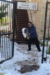 Jerusalem on a snowy day