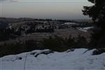 Jerusalem on a snowy day