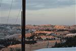 Jerusalem on a snowy day