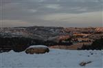 Jerusalem on a snowy day