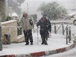 Jerusalem on a snowy day