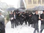 Jerusalem on a snowy day