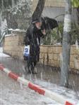 Jerusalem on a snowy day