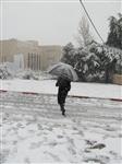 Jerusalem on a snowy day