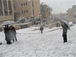 Jerusalem on a snowy day