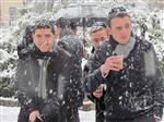 Jerusalem on a snowy day