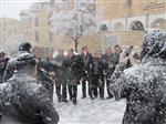 Jerusalem on a snowy day