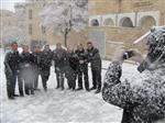 Jerusalem on a snowy day