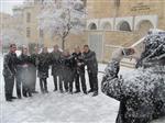 Jerusalem on a snowy day