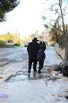 Jerusalem on a snowy day