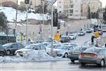 Jerusalem on a snowy day