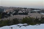 Jerusalem on a snowy day