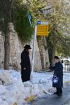 Jerusalem on a snowy day