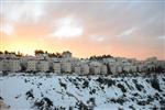 Jerusalem on a snowy day