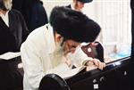 Jews pray in a synagogue in Jerusalem