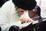 Jews pray in a synagogue in Jerusalem