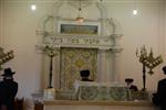 Jews pray in a synagogue in Jerusalem