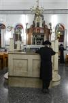 Jews pray in a synagogue in Jerusalem