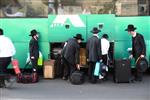 Yeshiva students by way of public transportation in Jerusalem