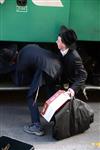 Yeshiva students by way of public transportation in Jerusalem