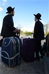 Yeshiva students by way of public transportation in Jerusalem