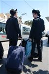 Yeshiva students by way of public transportation in Jerusalem