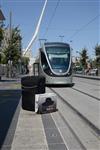 Yeshiva students by way of public transportation in Jerusalem