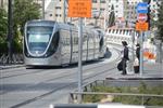 Yeshiva students by way of public transportation in Jerusalem