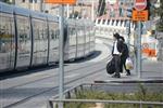 Yeshiva students by way of public transportation in Jerusalem