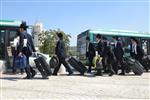 Yeshiva students by way of public transportation in Jerusalem