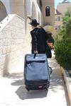 Yeshiva students by way of public transportation in Jerusalem