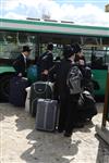 Yeshiva students by way of public transportation in Jerusalem