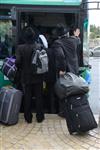 Yeshiva students by way of public transportation in Jerusalem