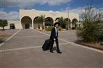 Yeshiva students by way of public transportation in Jerusalem