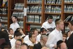 Mir Yeshiva students studying in Jerusalem