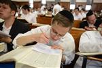 Mir Yeshiva students studying in Jerusalem