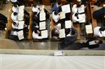 Mir Yeshiva students studying in Jerusalem