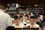 Mir Yeshiva students studying in Jerusalem