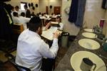 Mir Yeshiva students studying in Jerusalem