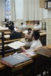 Mir Yeshiva students studying in Jerusalem