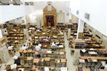 Mir Yeshiva students studying in Jerusalem