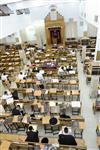 Mir Yeshiva students studying in Jerusalem