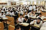 Mir Yeshiva students studying in Jerusalem