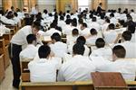 Mir Yeshiva students studying in Jerusalem